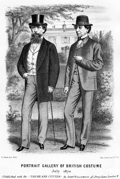 Charles Dickens und Benjamin Disraeli, 1870 (Lithographie) von Unbekannt Unbekannt